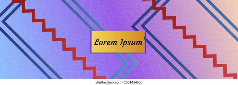 Abstract modern background. Geometric shapes and lines. Colorful gradient vector texture
