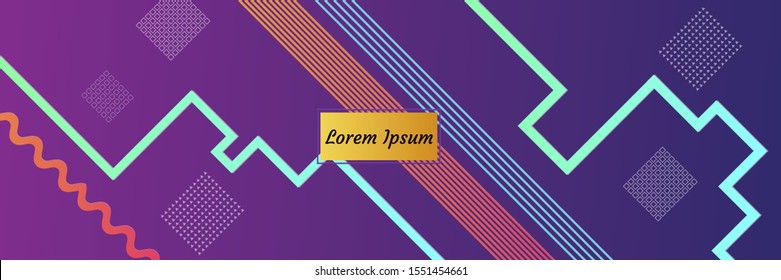 Abstract modern background. Geometric shapes and lines. Colorful gradient vector texture