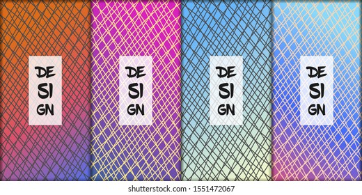 Abstract modern background. Geometric shapes and lines. Colorful gradient vector texture