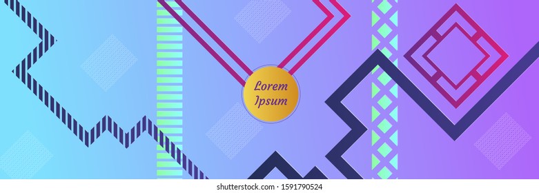 Abstract modern background. Geometric shapes and lines. Colorful gradient vector texture
