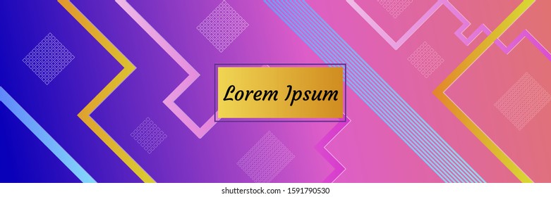 Abstract modern background. Geometric shapes and lines. Colorful gradient vector texture