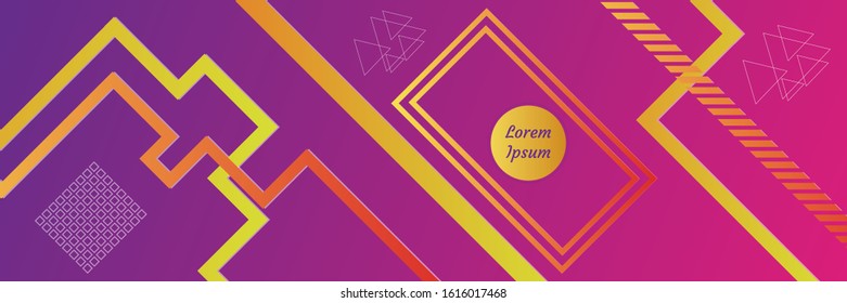 Abstract modern background. Geometric shapes and lines. Colorful gradient vector texture