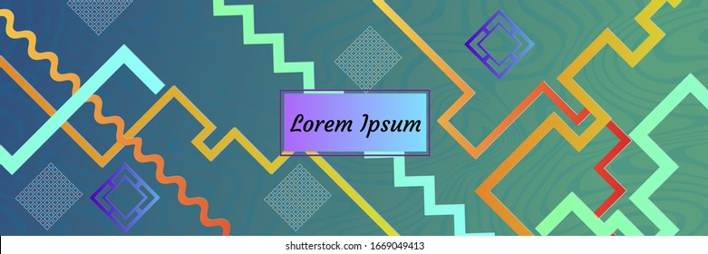 Un resumen de los antecedentes modernos. Formas y líneas geométricas. Textura vectorial de gradiente colorido