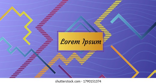 Resumen de los antecedentes modernos. Formas y líneas geométricas. Textura del vector de gradiente colorido