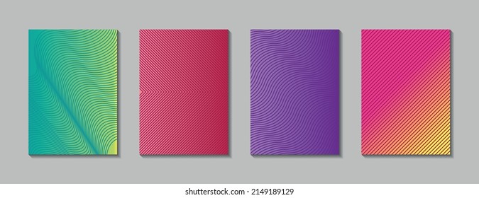 Abstract modern background. Geometric shapes and lines on gradient background. Vector illustration.