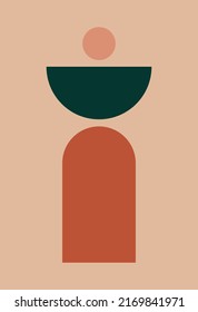 Resumen de los antecedentes modernos. Formas geométricas. Concepto estético de la decoración de las paredes de estilo boho. Impresión moderna de arte minimalista, papel pintado, plantillas. Para plantillas, presentaciones.
