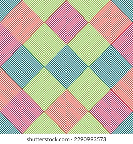  Abstract modern background with geometric Square pattern concept. Seamless pattern.