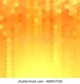 Abstract modern background gold and orange polygons