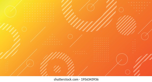 Abstract modern background gradient color. Yellow and red gradient with dynamic circle abstract. Bg texture for poster cover design.	
