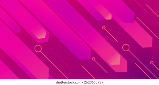 Abstract modern background gradient color. Orange and blue gradient arrow shape.