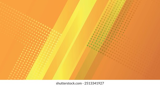Abstrair cores de gradiente de fundo modernas. Laranja e gradiente amarelo com efeito de meio-tom.	