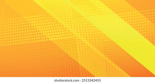 Abstract modern background gradient colors. Orange and yellow gradient with halftone effect.	