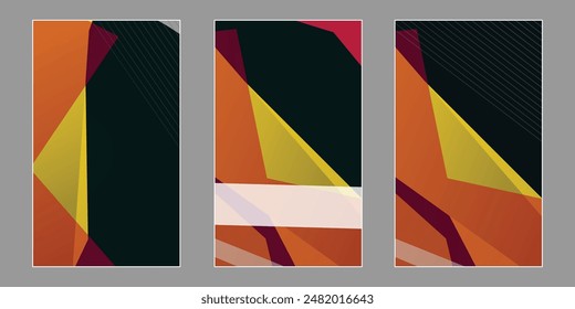 Abstract Modern Background for graphic design Vector file set.