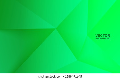 Abstract .Modern background. Green polygon background. vector.