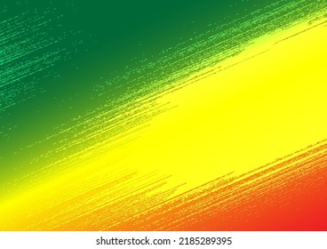 Abstract modern background . green, yellow and red gradient with halftone decoration. Rasta Concept.