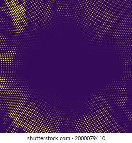 Abstract Modern Background with Halftone Element and Yellow Blue Color