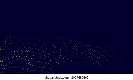 Abstract Modern Background with Halftone Element and Blue Yellow Color