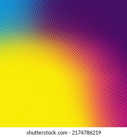 Abstract Modern Background with Halftone and Gradient Colorful	