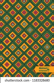 Abstract modern background with hand-drown rhombuses. Eps10 Vector illustration