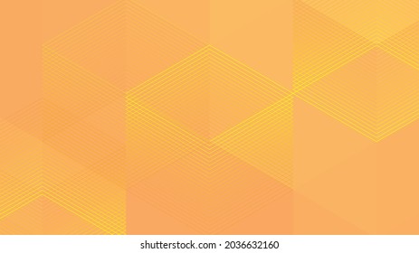 Abstrakter, moderner Hintergrund mit Hexagon-Element und orangefarbener Farbe für Lichtstrahlen