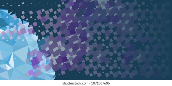 Abstract modern background for horizontal banner, texture, flyer, layout, postcard. Vector clip art