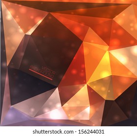 Abstract modern background/ illustration with polygons.
