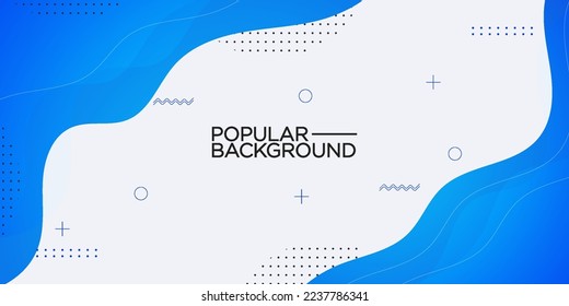 abstract modern background image banner design with blue wavy design and white space for text. simple and cool design banner. Eps10 vector