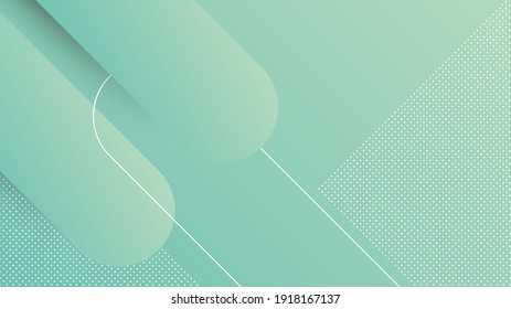 Abstract Modern Background with Memphis Element and Blue Gradient Color
