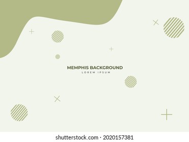 Abstract Modern Background with Memphis Element.