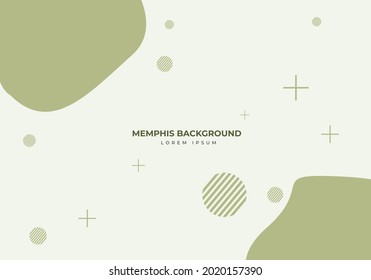 Resumen de fondo moderno con elemento Memphis.