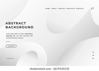 Abstract Modern Background A minimalist, wavy gray and white design. Atmosphere is clean, modern, and abstract. Perfect for website backgrounds, presentations, and design projects