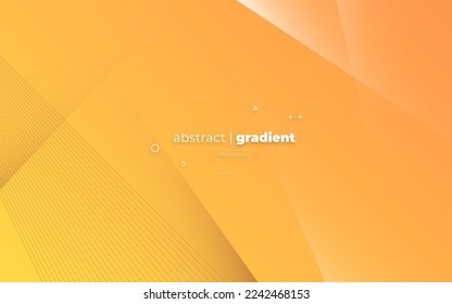 Abstract Modern Background with Motion Diagonal Tilt Lines Element and Orange Yellow Gradient Color