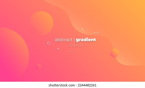 Abstract Modern Background with Motion Wave Lines Element and Purple Orange Gradient Color