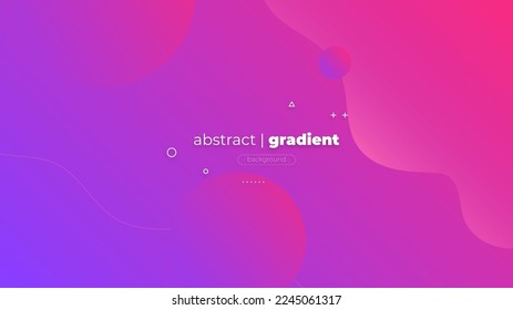 Abstract Modern Background with Motion Wave Lines Element and Pink Purple Gradient Color