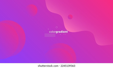 Abstract Modern Background with Motion Wave Lines Element and Blue Pink Purple Gradient Color