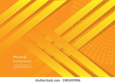 Abstract modern background. Orange background with stripes. Vector abstract background texture design, bright poster, yellow stripe banner. vector