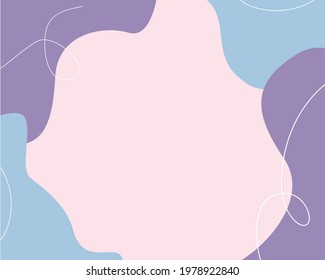 Resumen de fondo moderno con formas orgánicas.Ilustración vectorial 