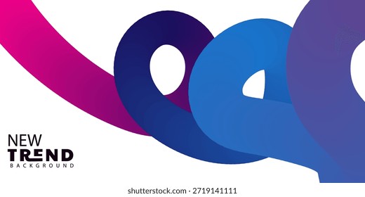 Fondo moderno Abstractas con el diseño colorido superpuesto de las Formas del degradado