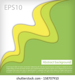 Abstract modern background with a paper waves