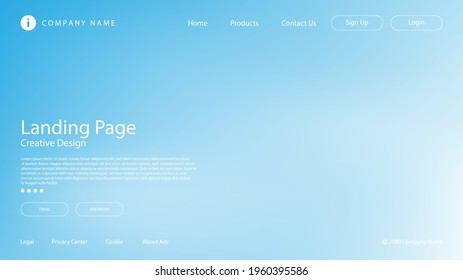 Abstract Modern Background with Pastel Color and Blur Effect for Website Landing Page.