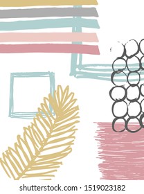 abstract modern background pastel delicate color postcard vector