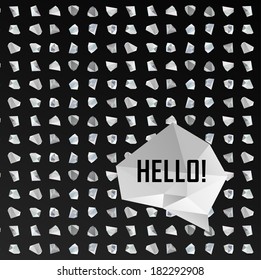 Abstract modern background with polygonal seamless pattern