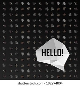 Abstract modern background with polygonal seamless pattern
