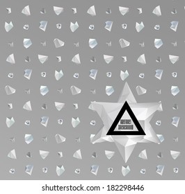 Abstract modern background with polygonal seamless pattern