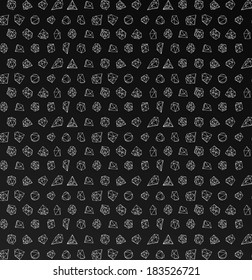Abstract modern background with polygonal seamless pattern
