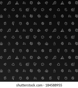 Abstract modern background with polygonal seamless pattern