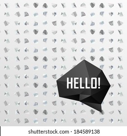 Abstract modern background with polygonal seamless pattern