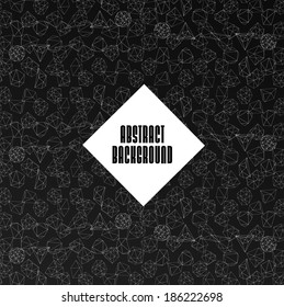 Abstract modern background with polygonal seamless pattern
