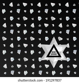 Abstract modern background with polygonal seamless pattern