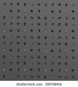 Abstract modern background with polygonal seamless pattern